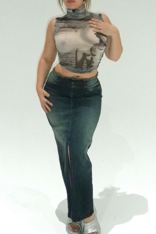 Corazoncito Maxi Skirt - Desert Rose