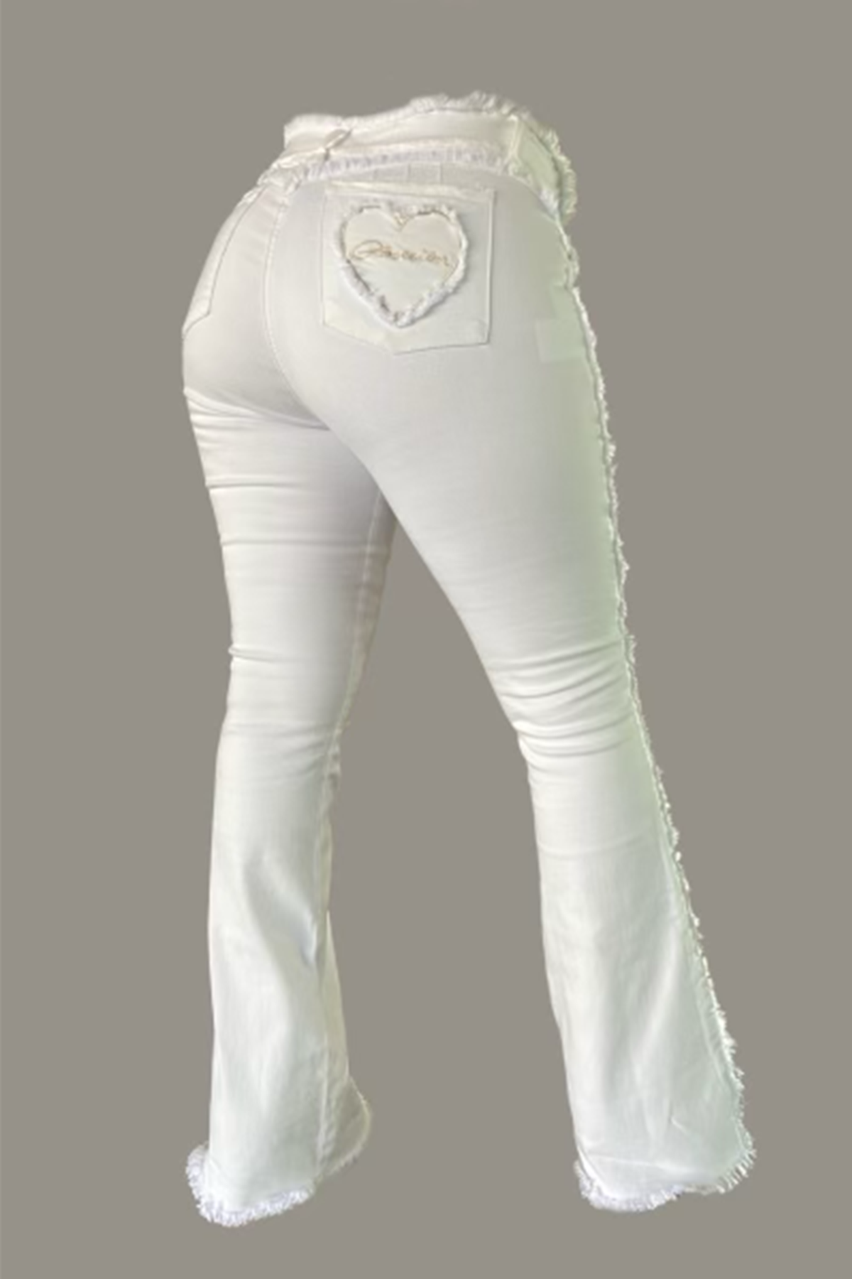 Coke White Bootcuts - White